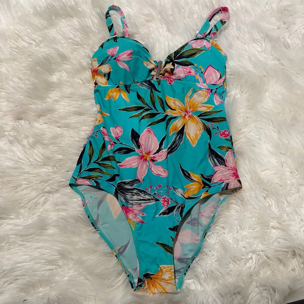 Nass-eau floral one piece swim suit‎ size 10